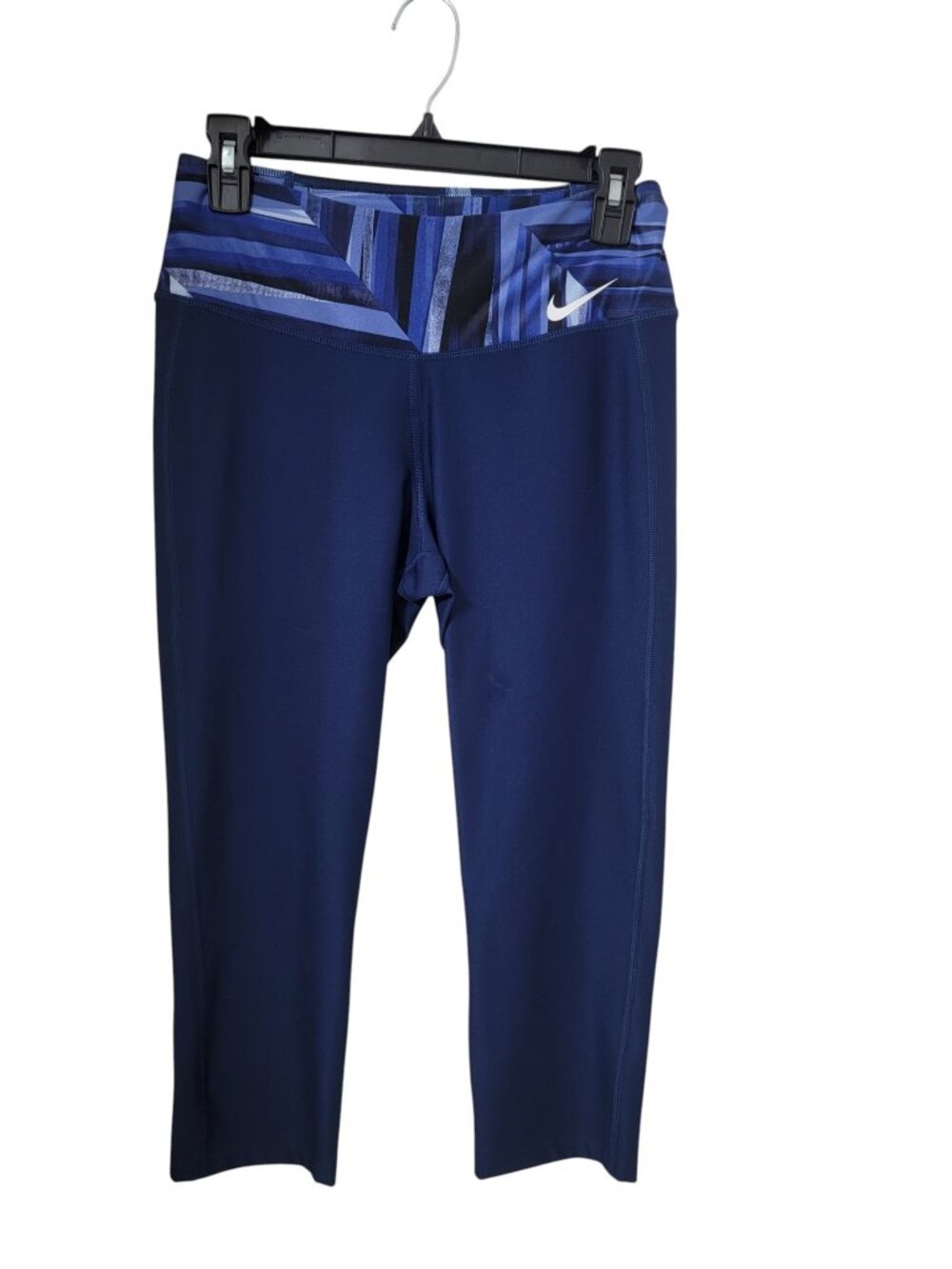 Nike Dri-Fit Size S Navy Blue Knee Length/Cropped Leggings/Yoga/Gym Pants